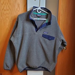 Vintage Patagonia Snap T Synchilla! Grey synchilla fleece size M